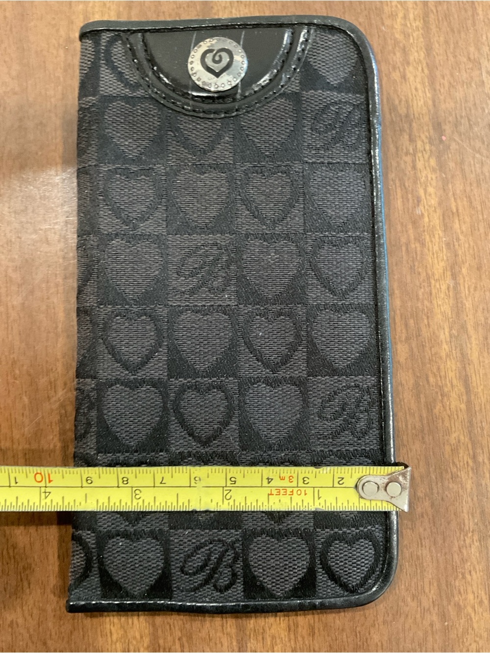 Brighton Black Logo Metal Heart pattern Eyeglasses Sunglasses Soft Case Fabric - Picture 6 of 10
